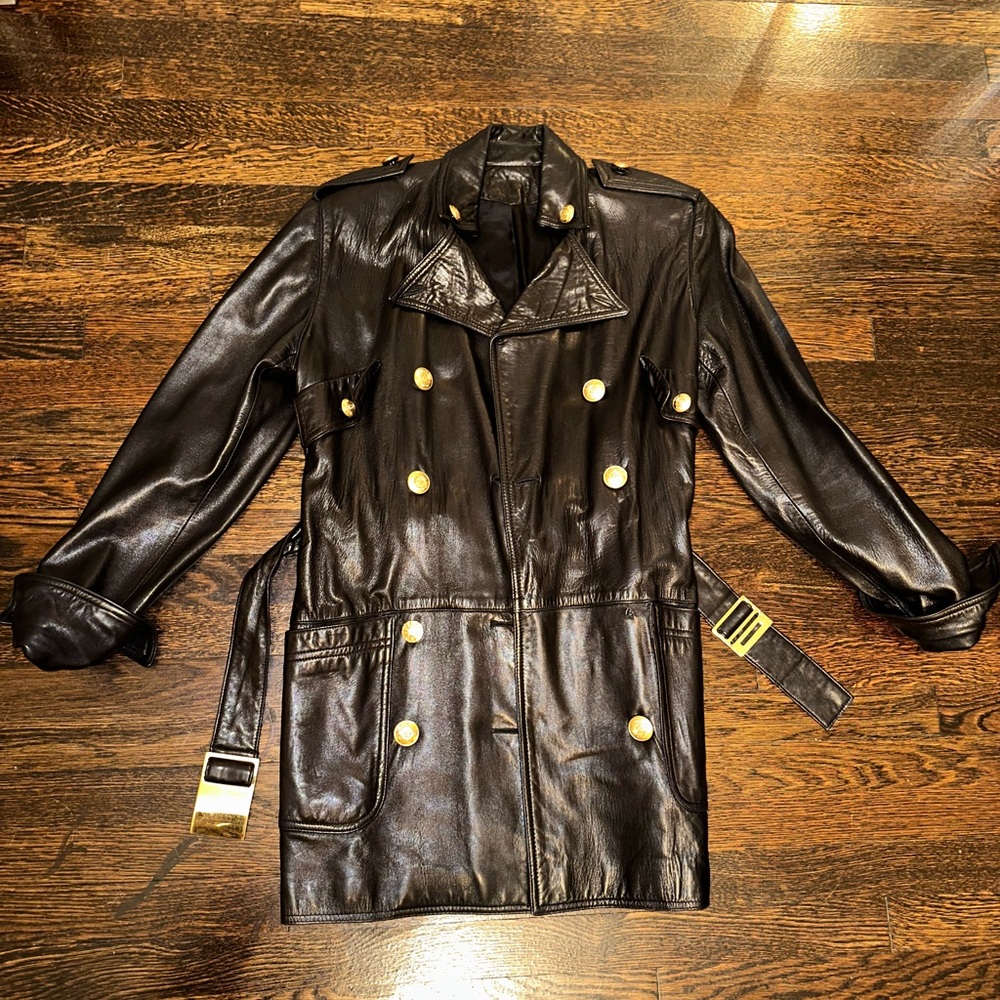 Vintage Butter Soft Leather Peacoat Woman’s Medium